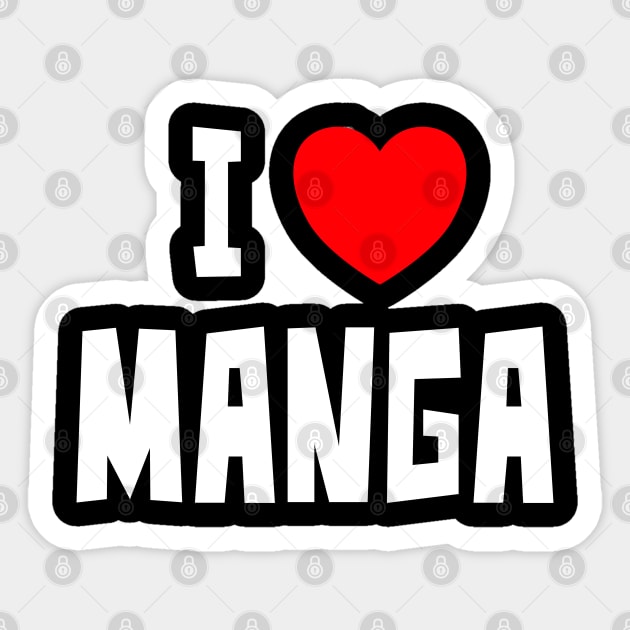 I Love Manga Sticker by StudioX27